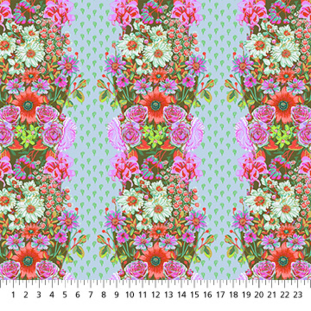 Beata’s Garden in Seafoam (amt137-78v) | Perennial Borders | Anna Maria | Northcott
